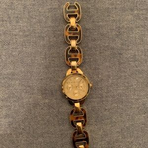 Michael Kors Tortoise and Gold Watch